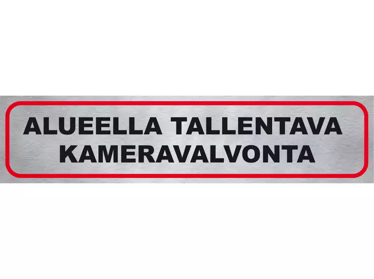 Pisla tarra "Alueella tallentava kameravalvonta" - Muut kyltit - 0002510 - 1