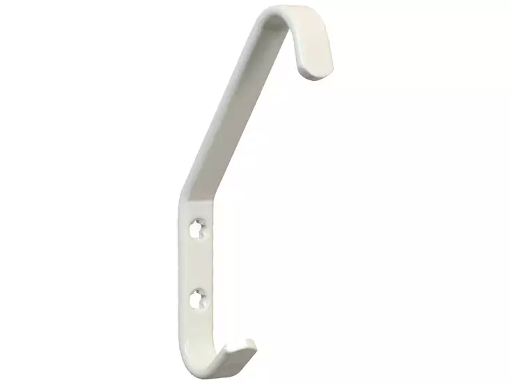 Pisla vaatekoukku 18x85x180mm valkoinen - Vaatekoukut - 0002000 - 1
