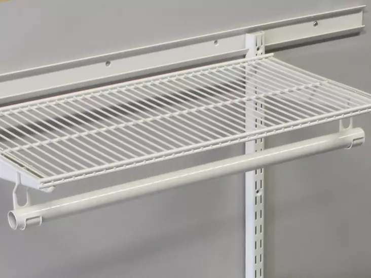 Pisla Wall-U putki Ø25x600mm teräs valkoinen - Hyllykiskot ja kannakkeet - 0002480 - 1