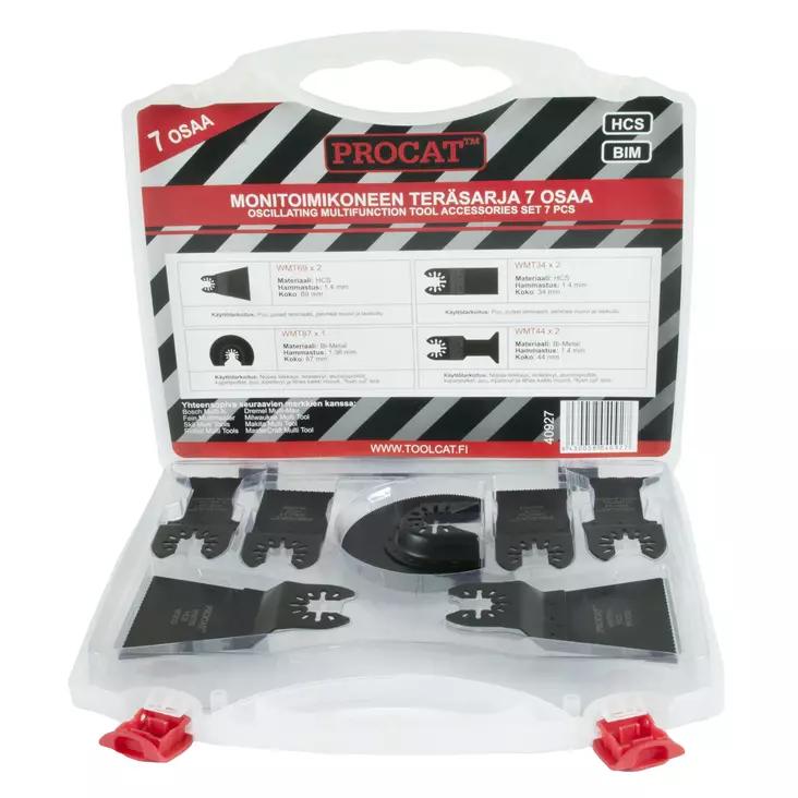 Procat monitoimikoneen teräsarja 7-os - Jyrsin- ja höylänterät - 0003190 - 1