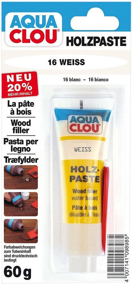 Puukitti Clou 16 Valkoinen 60g - Sisämaalit - 0017730 - 1