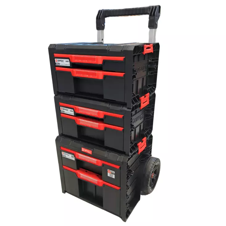 Qbrick System PRO Pakkitorni renkailla ja 6-laatikolla - Työkalupakit - 0020410 - 1