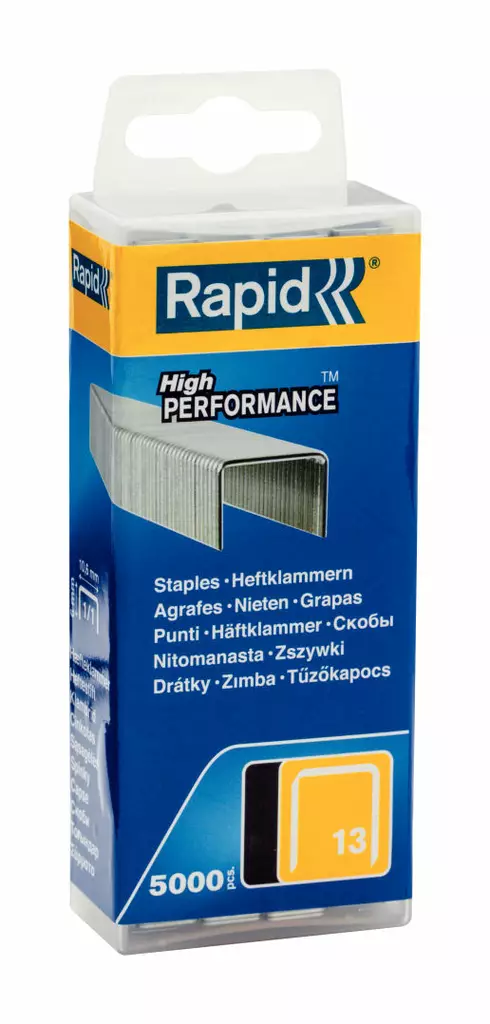 Rapid Sinkilä 13/10mm 5000kpl Muovirasia - Niitit nitojaan - 0008070 - 1