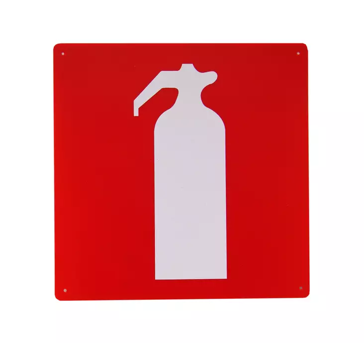 SafeMate Varoitusmerkki, sammutin, 25 x 25 cm - Ohjekyltit - 0004040 - 1