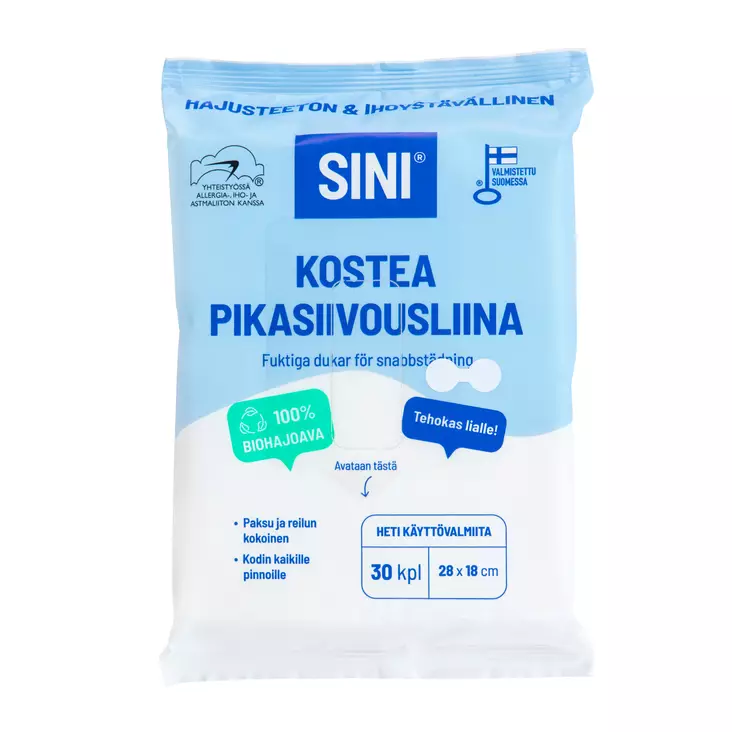 Sini Kostea pikasiivousliina 27kpl - Siivousvälineet - 0014300 - 1
