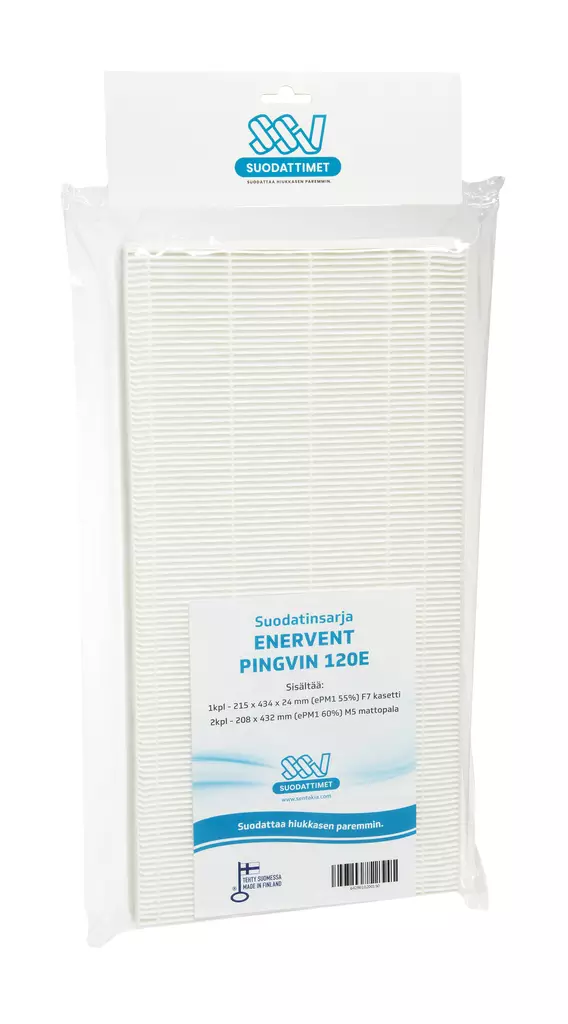 SSV Enervent Pingvin 120 E Ilmanvaihtokoneen suodatin - Ilmanvaihtokoneen suodattimet - 0002710 - 1