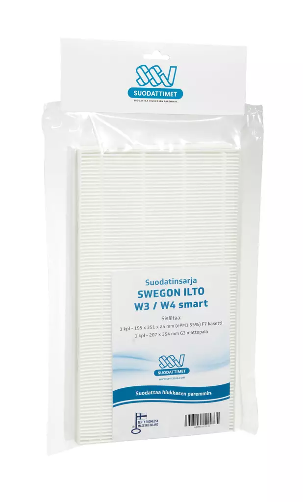 SSV Swegon Ilto W3/W4 Smart Ilmanvaihtokoneen suodatin - Ilmanvaihtokoneen suodattimet - 0002720 - 1