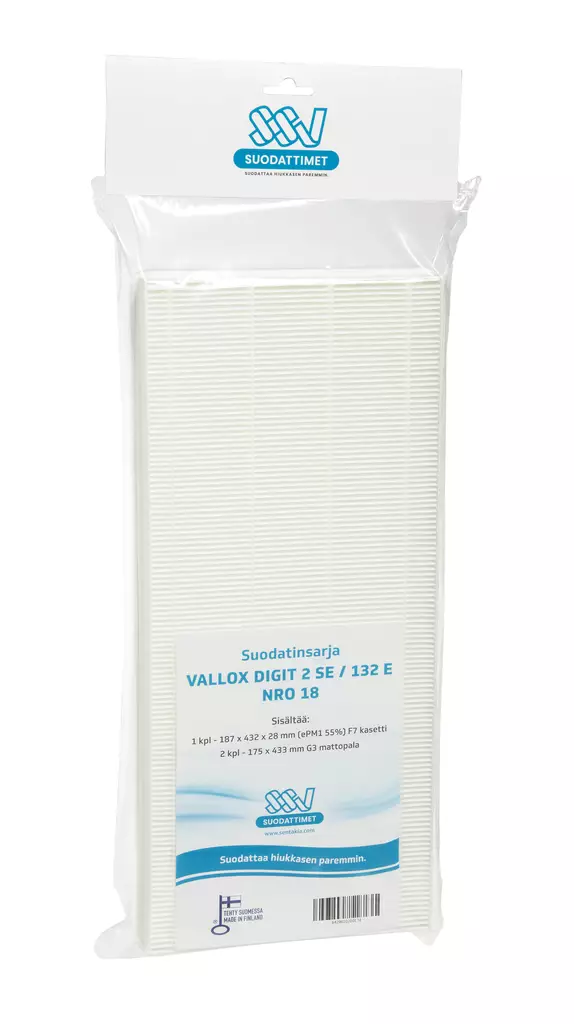 SSV Vallox Digit 2 SE/132 E NRO 18 Ilmanvaihtokoneen suodatin - Ilmanvaihtokoneen suodattimet - 0002730 - 1