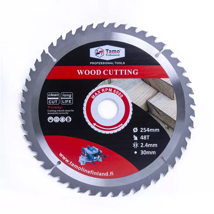Tamo pyörösahanterä 254x48Tx30mm - Pyörösahanterät sirkkeliin - 0002770 - 5