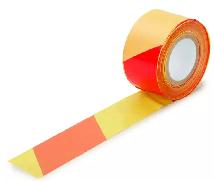 Telpak huomionauha kelt./pun. 75mm/250m - Varoitusteipit ja huomioteipit - 0014340 - 2