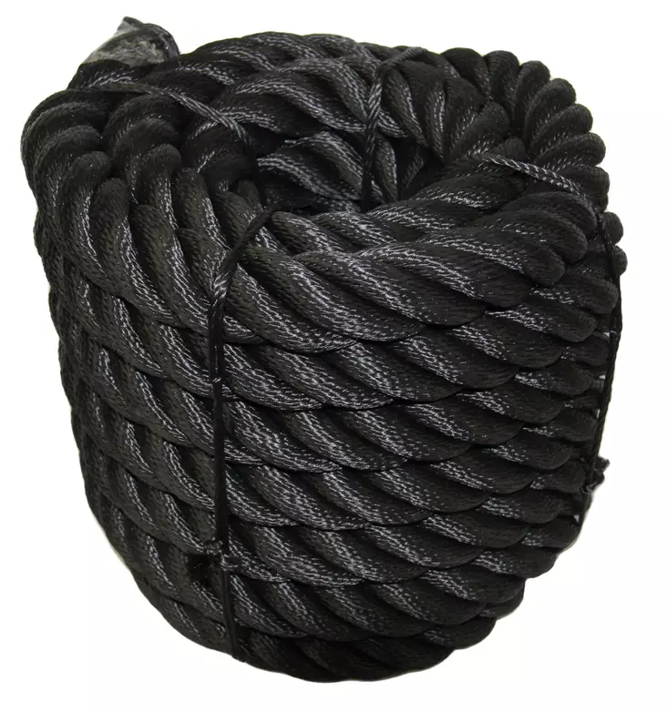 Terassiköysi / Kaideköysi 36mm 10m musta - Köydet ja narut - 0019570 - 1