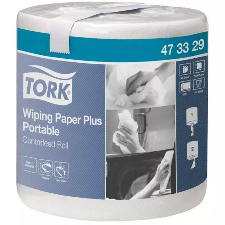 Tork Vetopyyhe 345 arkkia M2 1rll - Käsipyyhepaperit - 0022610 - 1