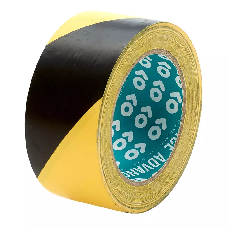 Varoitusteippi 50mmx33m keltamusta - Varoitusteipit ja huomioteipit - 0003240 - 1