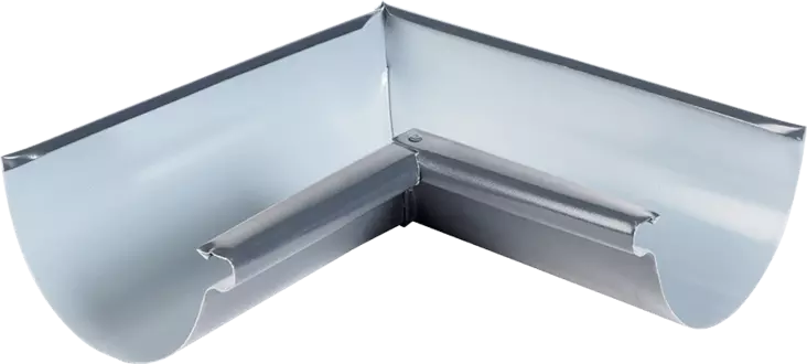 Vesikourun Sisäkulma 125mm pyöreä RR33 musta - Rännit, räystäskourut - 0017030 - 1