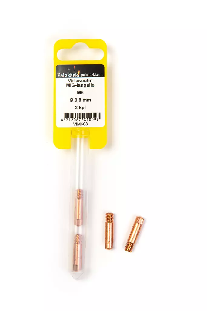 Virtasuutin MIG-langalle M6/0,8mm 2kpl - Hitsauslaitteiden tarvikkeet - 0001720 - 2