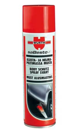 Wurth alusta-ja helmapeltimassa musta 500ml - Alustamassat, kotelosuojat - 0010590 - 1