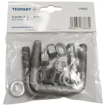 U-pultti sarja M12 52x60mm - Akselit, navat ja iskarit - 0022221 - 2