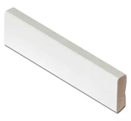 Jalkalista 12x42 mänty valkoinen 3300mm - Jalkalistat - 0021171 - 1