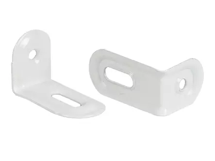 Kalustekulma 25x27x42mm 20kpl teräs/valkoinen - Kalusteasennus kulmalevyt - 0001961 - 1