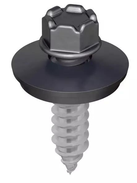 Kingi vaihtoruuvi 6,3 x 25, RR33 - Musta, 150kpl - Kateruuvit - 0018441 - 1