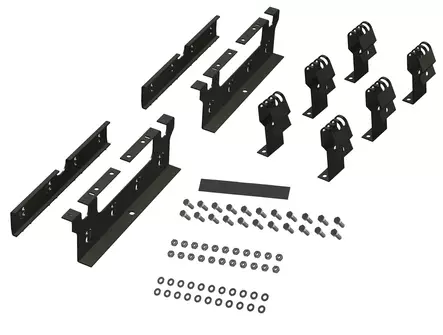 Lapetikkaan asennussarja Saumakatteelle (6kpl korokejalat + 2kpl puolakiinnikkeet) - Seinätikkaat ja palotikkaat - 0020661 - 1