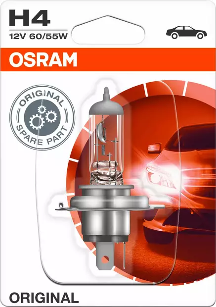 Osram Original 12V H4 polttimo 60/55W - Autopolttimot - 0008161 - 1