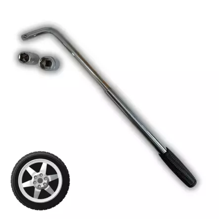 Rengasavain teleskooppivarrella 1/2" + hylsyt 17mm ja 19mm - Renkaanvaihtotyökalut - 0018351 - 2