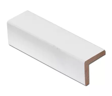 Reunalista 42x42/37 mänty valkoinen 3300mm - Peitelistat - 0021191 - 1