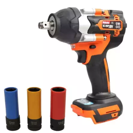 Robota Akkumutterinväännin 1/2" 550Nm DC-IW18V runko + Alumiinivanne konehylsy 1/2", 3-os. - Akkumutterinvääntimet - 0022511 - 1
