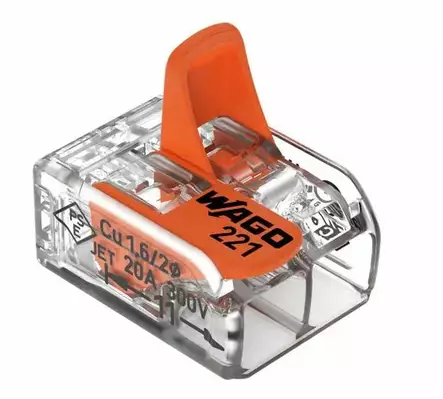 Wago vipurasialiitin 2-Nap 4mm² 16kpl - Liittimet ja tarvikkeet - 0010001 - 1