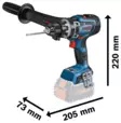 Bosch Akkuporakone GSR 18V-150 C Runko Biturbo - Akkuporakoneet - 0000561 - 2