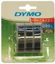 Dymo kohokirjoitinnauha 9mm x 3m, 3rll/pak musta - Laskimet ja kohokirjoittimet - 0005171 - 1