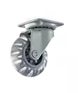 Habo kalustepyörä 75mm levy hopea - Kalustepyörät - 0008381 - 2