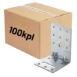 Kulmalevy 60x90x60x2,0mm vahvistettu 100kpl (LTK) - Kulmalevyt - 0022371 - 1