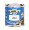 Maston maali Hammer Sileä valkoinen 250ml - Metalli- ja ruosteenestomaalit - 0000251 - 1