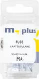 M+ laattasulake 25 A kirkas 5kpl - Sulakkeet ja rasiat - 0008251 - 1