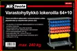 Varastohyllykkö lokeroilla 64+10, 2-puolinen - Lokerikot - 0021601 - 9