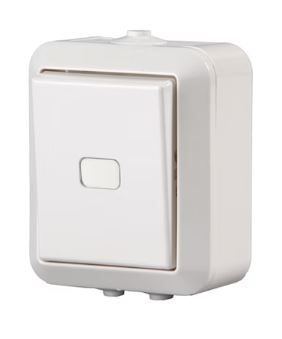 ABB Kosti pintakytkin 6 IP44 1066SWP - Pinta-asennus rasiat ja kytkimet - 0007401 - 1