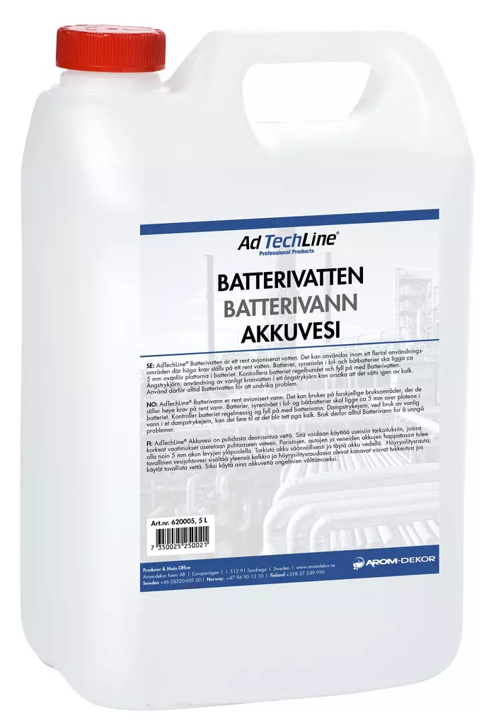 Ad Techline Akkuvesi 5L - Akkuvedet ja akkuhapot - 0019611 - 1