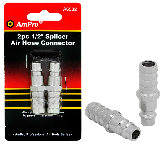 Ampro PI liitin 1/2" karalla 2kpl - Paineilmaliittimet - 0006261 - 1