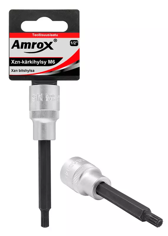 Amrox XZN-kärkihylsy pitkä 1/2" M5 - Hylsyt - 0005271 - 1
