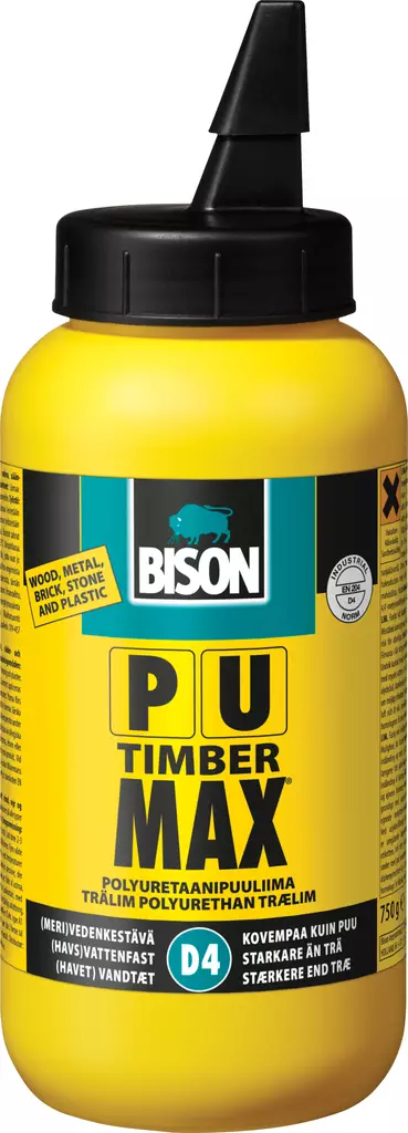 Bison PU-Max PU Puuliima D4 750ml - Yleisliimat - 0008761 - 1