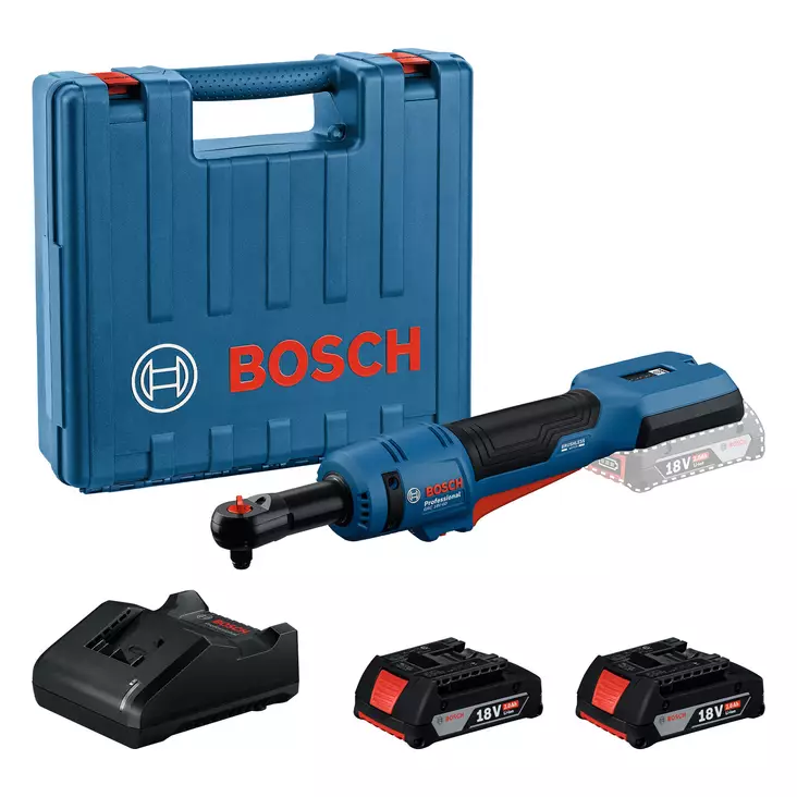 Bosch Räikkäväännin 3/8" GRC 18V-60 + 2x2Ah + Kuljetuspakki - Muut akkutyökalut - 0019871 - 1