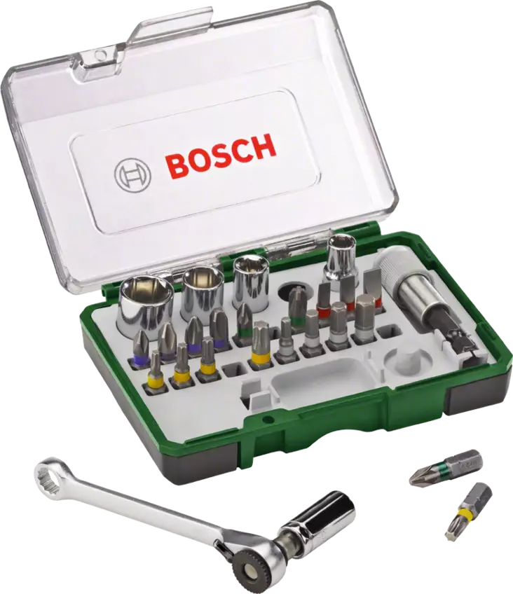 Bosch ruuvauskärki-/ räikkäsarja 27-os - Ruuvauskärkisarjat - 0000611 - 1