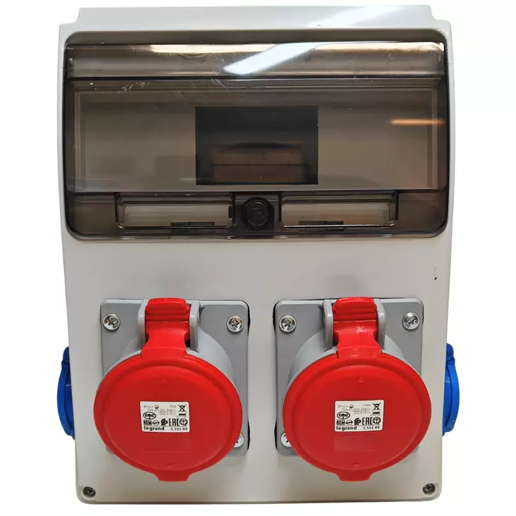 Cetinkaya Pano Pistorasiakotelo 2x16A schuko + 2x32A voimapistorasia 230x300x115mm - Pinta-asennus rasiat ja kytkimet - 0020681 - 1