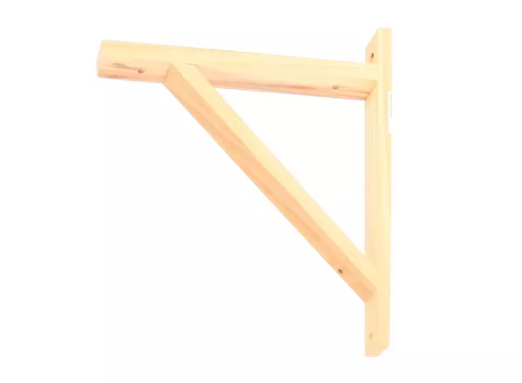 Hyllykannatin puu 27 cm - Puiset hyllynkannattimet - 0009001 - 1