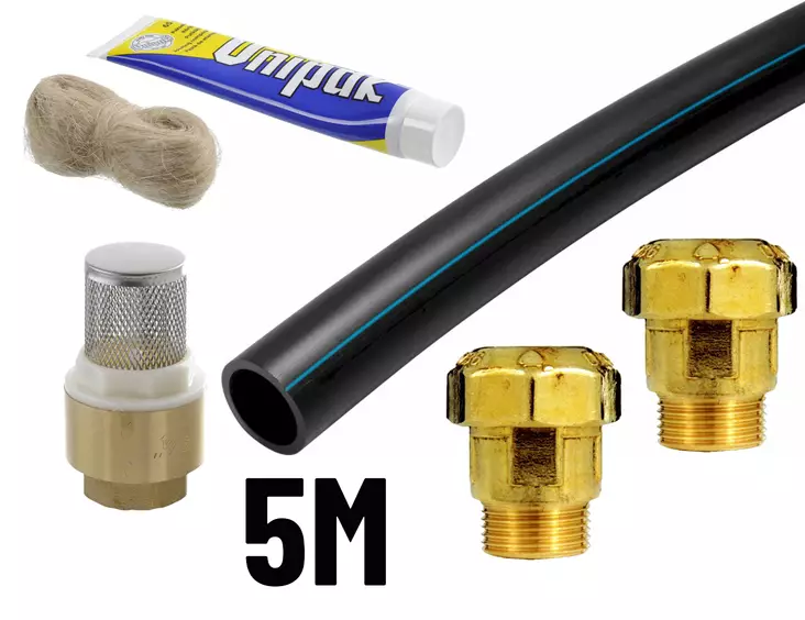 Imuletku pohjaventtiilillä 32mm x 5m - Käyttövesiputket - 0016891 - 1