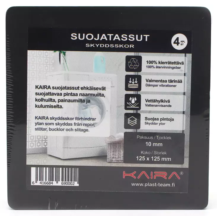 Kaira Suojatassut 4kpl / 12,5 x 12,5cm - Eristematot ja eristenauhat - 0000311 - 1