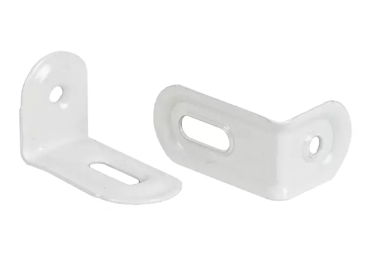 Kalustekulma 25x27x42mm 20kpl teräs/valkoinen - Kalusteasennus kulmalevyt - 0001961 - 1