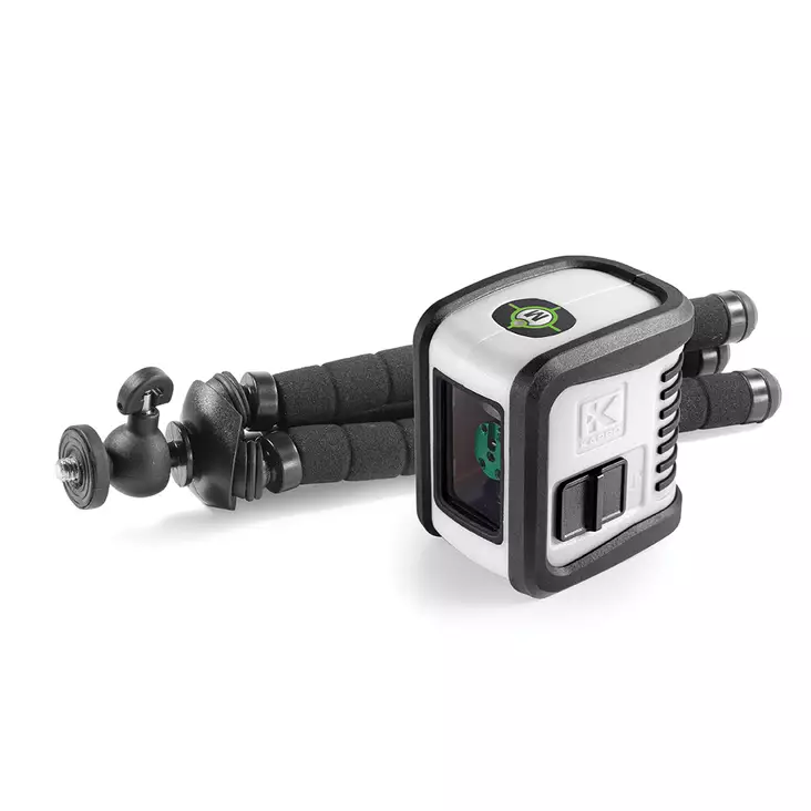 Kapro Ristilaser Bambino 842G, 1P+1V, taipuva kolmijalka, vihreä - Risti-ja linjalaserit ja tarvikkeet - 0015831 - 1